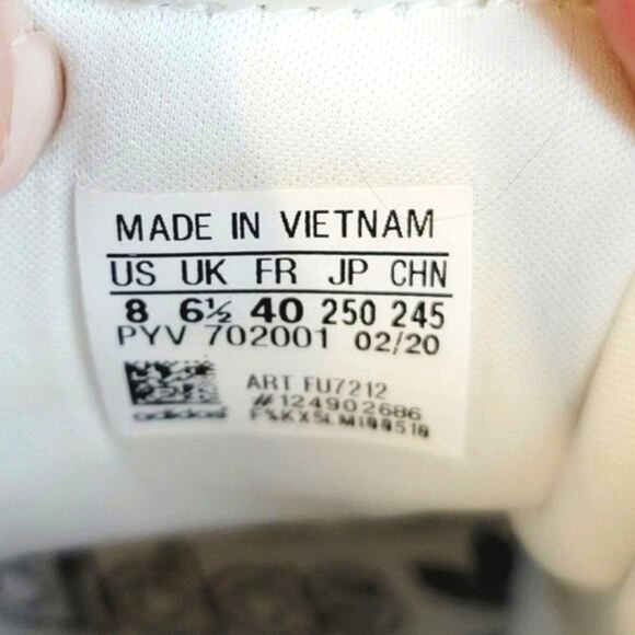 ADIDAS 2020 SL Andridge 'White Iridescent' Sneakers, sz 8 - Picture 13 of 13